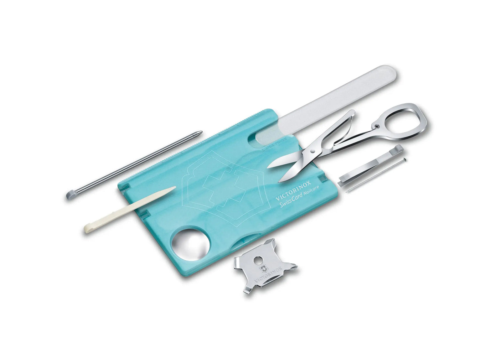 Swiss Card Nailcare, rot transparent