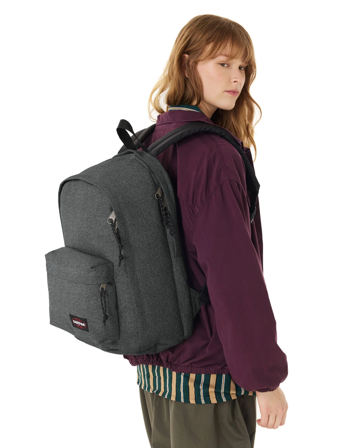BACK TO WORK BLACK DENIM Medium backpack with laptop sleeve
