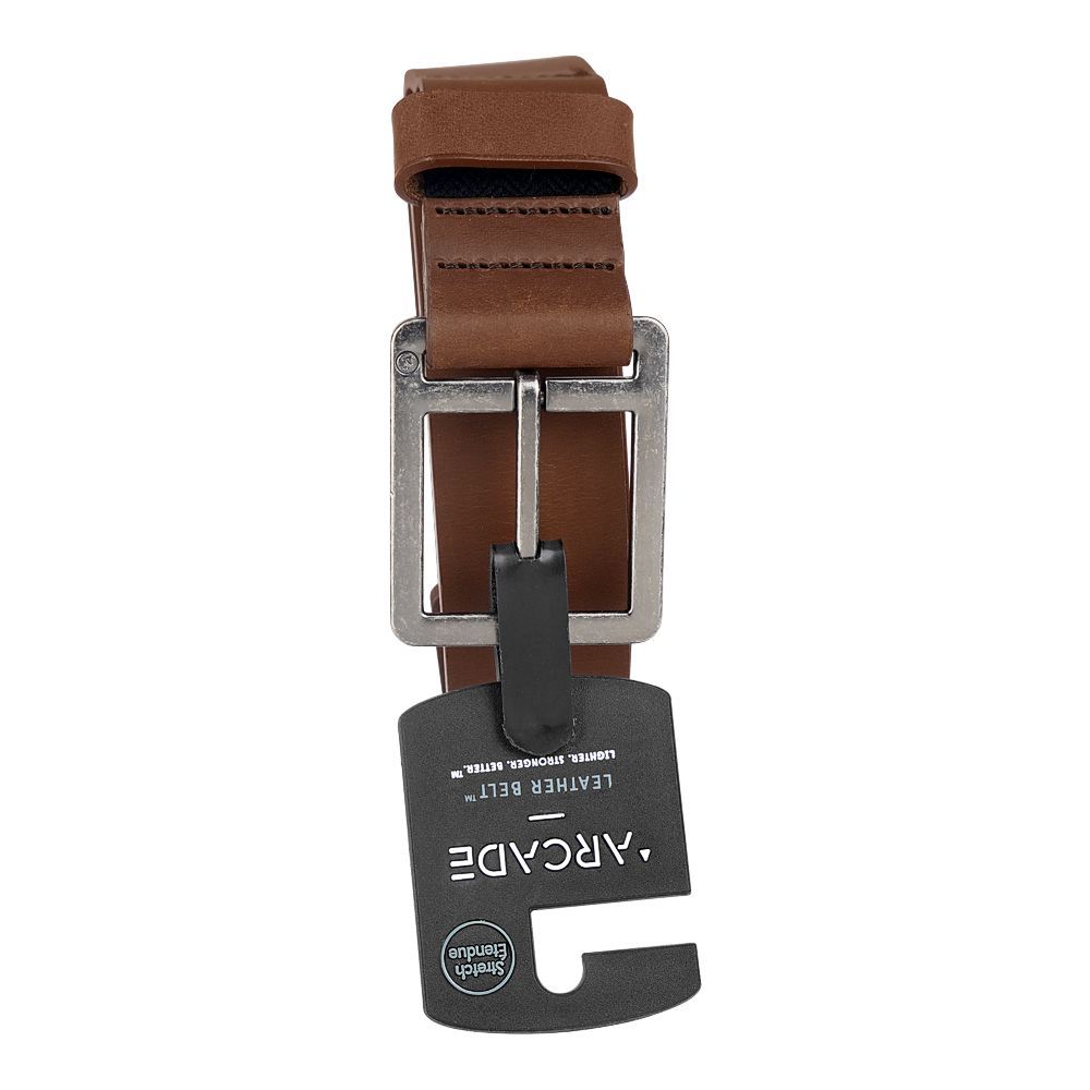 L54000-200-XL Arcade Padre Leather Belt, Brown,