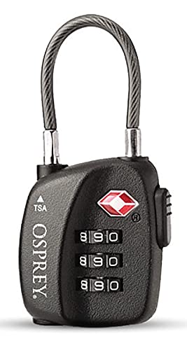 10003969 OSPREY TSA 3 DIAL CABLE LOCK BLACK
