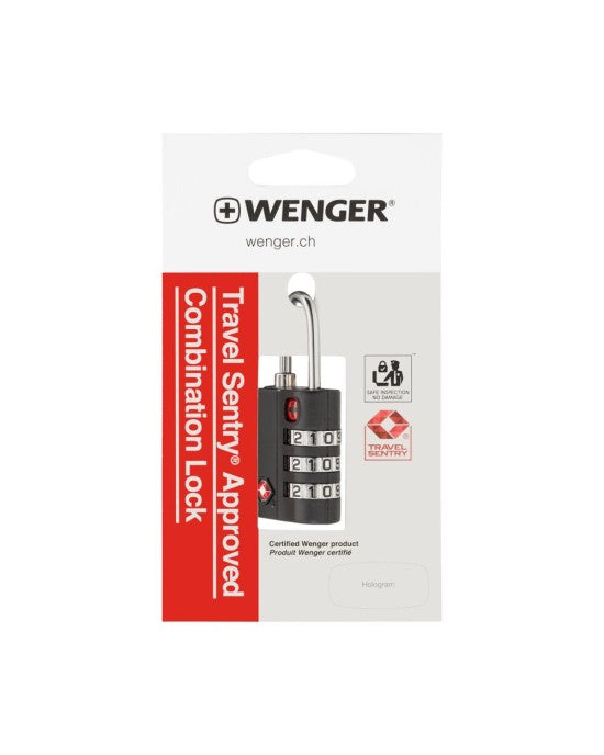 604563 Wenger TSA 3-Dial Combination Lock - Black