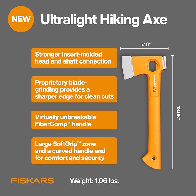 Fiskars X13 Ultralight Hiking Axe