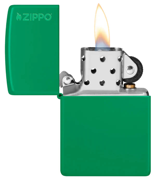 48629ZL GRASS GREEN ZIPPO LOGO