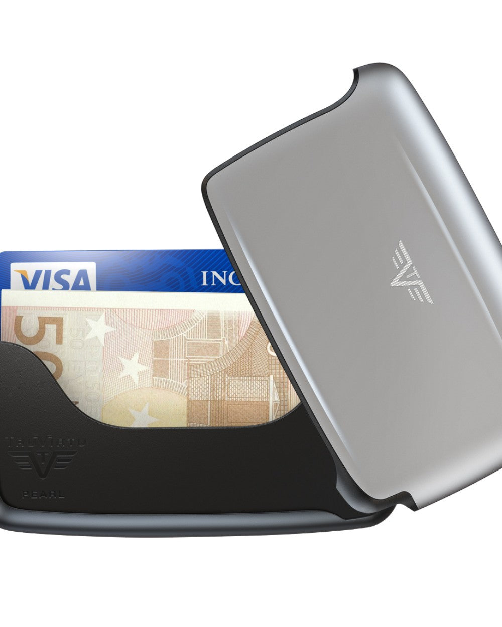 Tru Virtu Card Case Classic Line - Silver Arrow