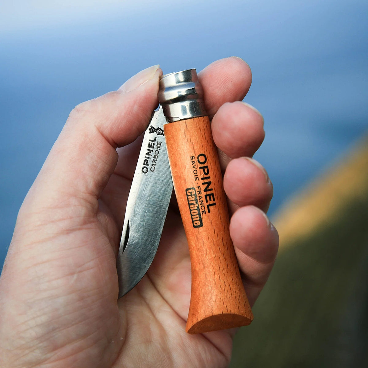 Opinel N08 Beech Carbon