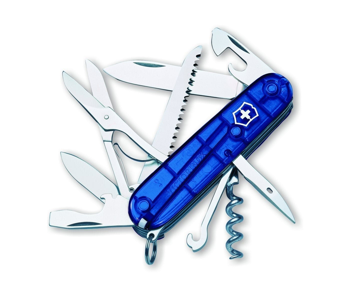 1.3713.T2 Huntsman, 91 mm, blau transparent