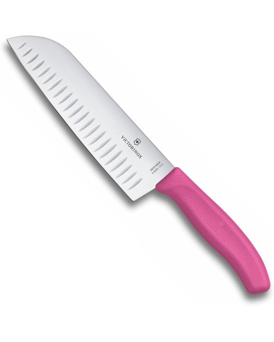 6.8526.17L5B Swiss Classic, Santokumesser, 17cm, gerade, Kullen,pink,B