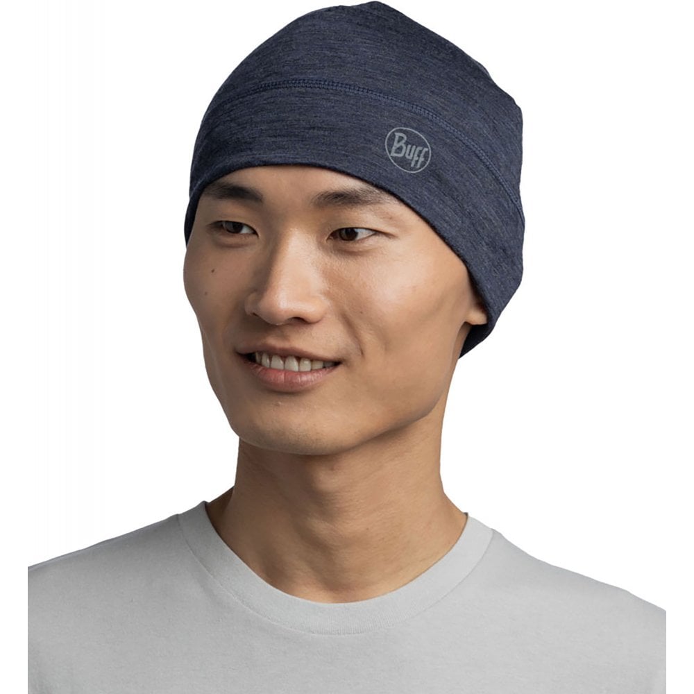 BF113013779 BUFF LW MERINO BEANIE SOLID NIGHT BLUE SS24