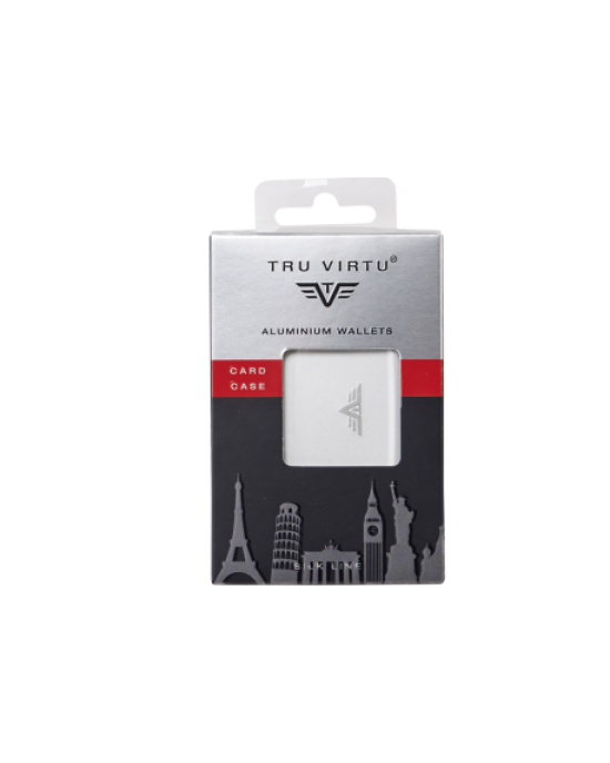 20.10.3.0001.01 Tru Virtu Card Case Silk - Silver Arrow