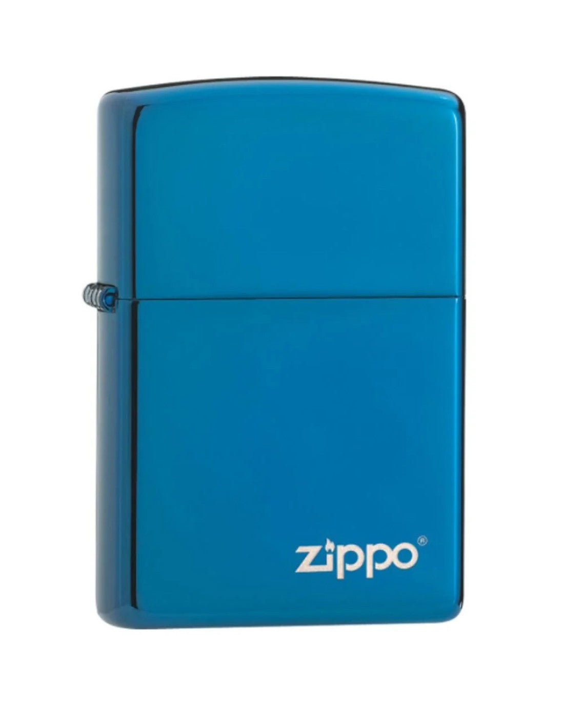 High Polish Blue Zippo Logo