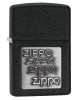 Black Crackle Silver Zippo Logo Windproof Lighter