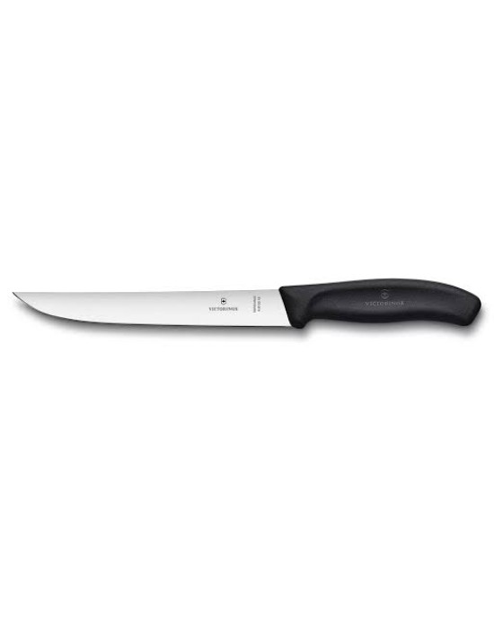 6.8103.18B	Swiss Classic, Tranchiemesser, 18cm, gerade, schwarz, B