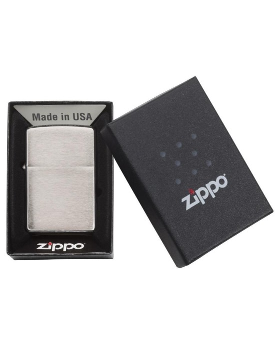 Zippo 200 Classic Brushed Chrome Windproof Lighter 