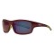 OB31-03 Full Frame Wrap Sunglasses, Maroon & Green Polarized