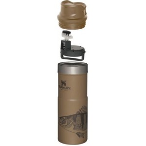 STANLEY CLASSIC TRIGGER ACTION TRAVEL MUG 0.47L TAN PETER PERCH