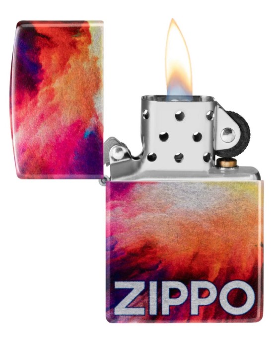 48982 48459 TIE DYE ZIPPO DESIGN