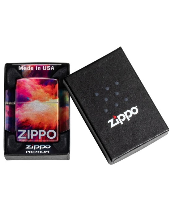 48982 48459 TIE DYE ZIPPO DESIGN