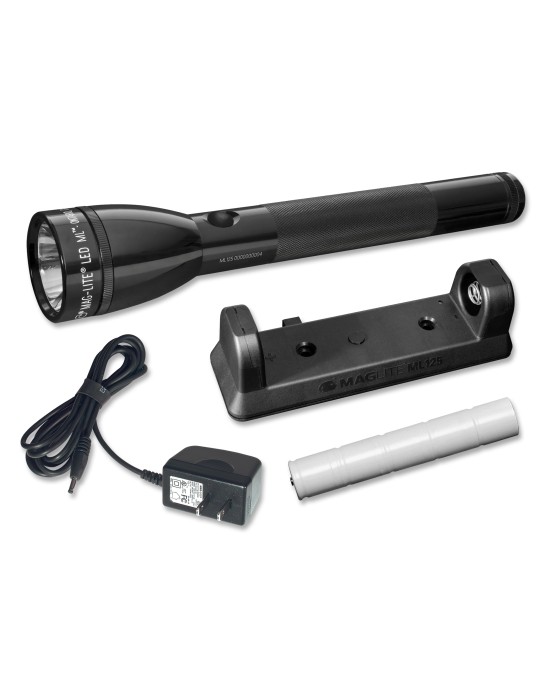 MAGLITE ML-125 3-Cell C Rechargeable LED - BLACK