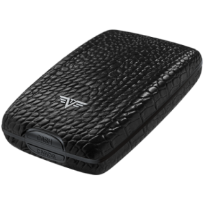 Tru Virtu Cash & Cards Leather Line - Croco Black