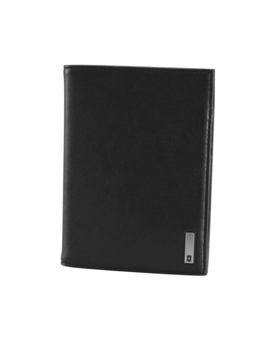 OSLO BLACK PASSPORT LEATHER COVER - BLACK 